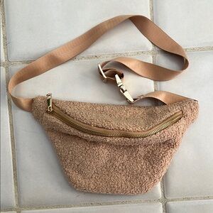 Tan Sherpa Belt Bag